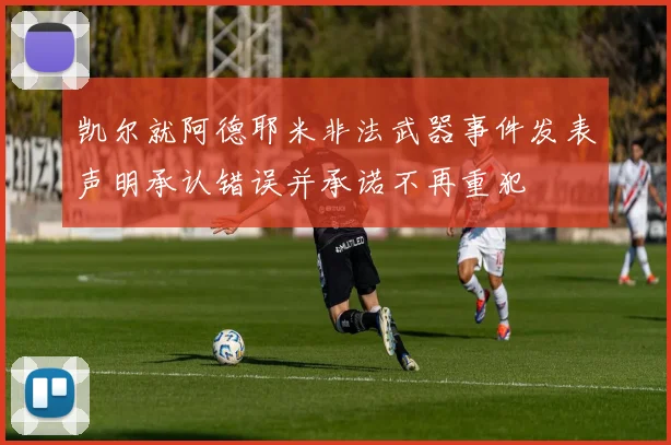 凯尔就阿德耶米非法武器事件发表声明承认错误并承诺不再重犯